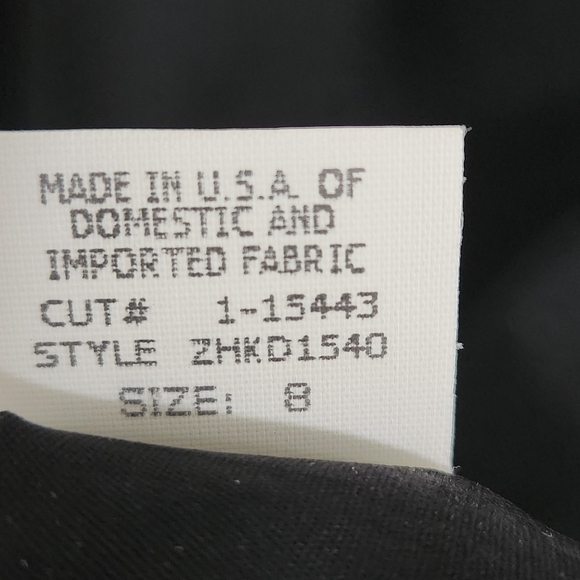 David Meister Strapless Embroidered Black White Dress Size 8 - Picture 7 of 10